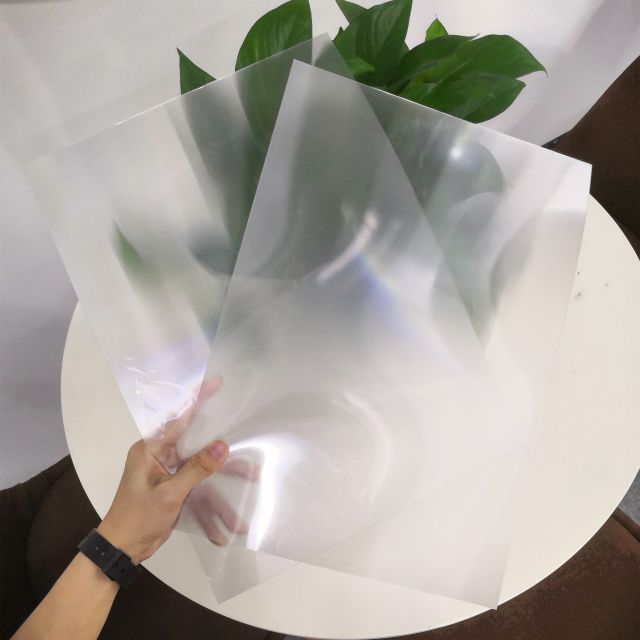 PET 3D lenticular sheet for printed visual panels