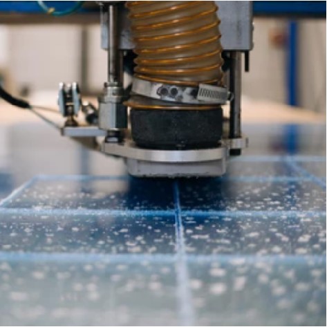 Polypropylene plastic sheet machining