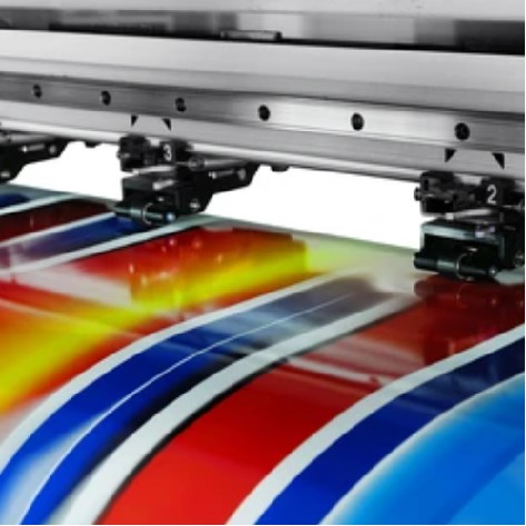 Printing graphics on PET and PETG plastic sheets